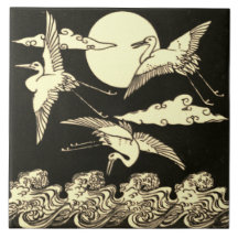 Repo  Minton Black en White English Tile