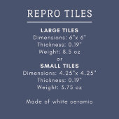 Repo  Minton Blue en White English Tile Tegeltje