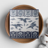 Repo  Minton Blue en White English Tile Tegeltje
