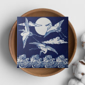 Repo  Minton Blue en White English Tile Tegeltje