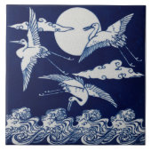 Repo  Minton Blue en White English Tile Tegeltje (Voorkant)