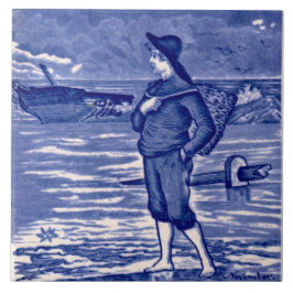 Repo November Wedgwood Blue Calendar Maanden Tegeltje