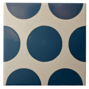 Repo Portugese Blue Geometric Azulejos Polka Dot Tegeltje