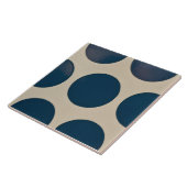Repo Portugese Blue Geometric Azulejos Polka Dot Tegeltje (Zijkant)