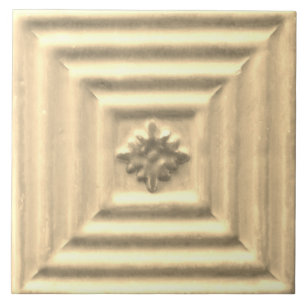 Repo Portugese franse heil Neutral Floral Tile Tegeltje