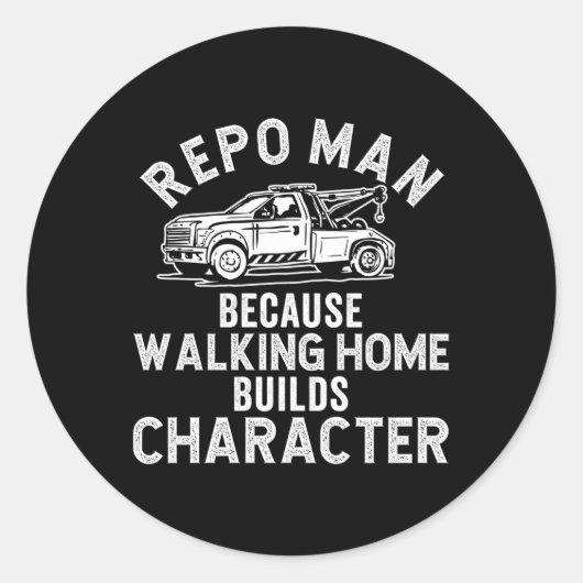 Repo Recovery Agent opnieuw in bezit nemen Ronde Sticker (Voorkant)