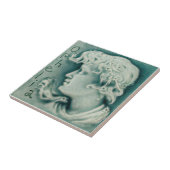 Repo Shakespeare Ophelia Portrait Faux Relief Tegeltje (Zijkant)