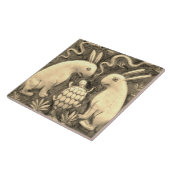 Repo: Spaans dierkonijn Tortoise Sepia Tile Tegeltje (Zijkant)