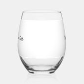 Report Cards & Rosé Personalized Funny Teacher Wijnglas Zonder Voet (Links)