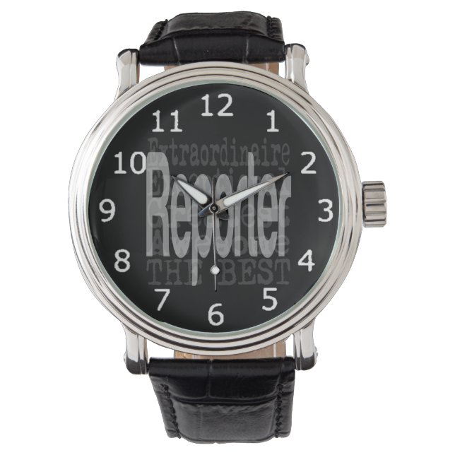 Reporter Extraordinaire Horloge (Voorkant)
