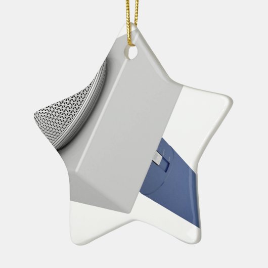 Reporter-microfoon Keramisch Ornament (Links)