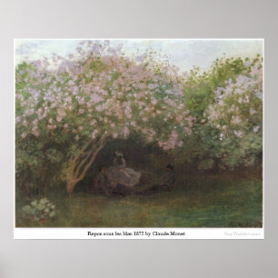 Repos sous les lilas 1872, ingediend door Claude M Poster