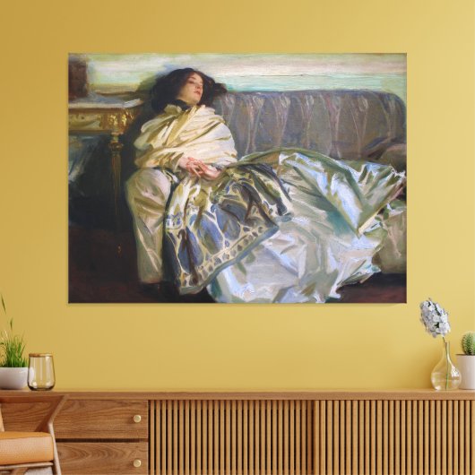 Repose by John Singer Sargent Canvas Afdruk (Insitu (Woonkamer))