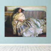 Repose by John Singer Sargent Canvas Afdruk (Insitu (Houten vloer))