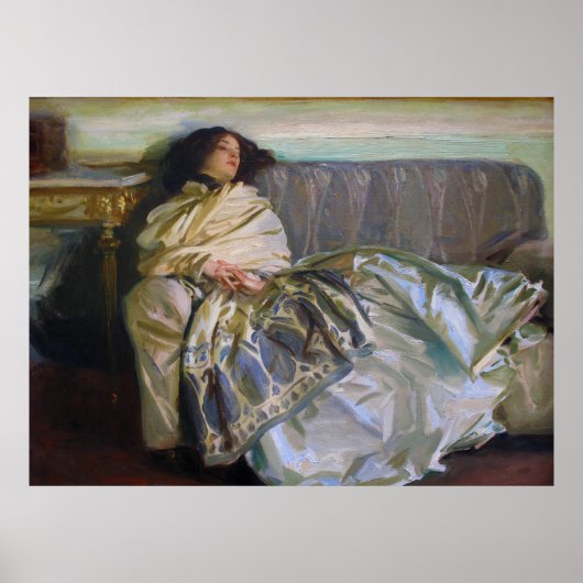Repose by John Singer Sargent Poster (Voorkant)