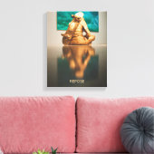 REPOSE Meisje met Skateboard Canvas Art Afdruk (Insitu (Woonkamer))