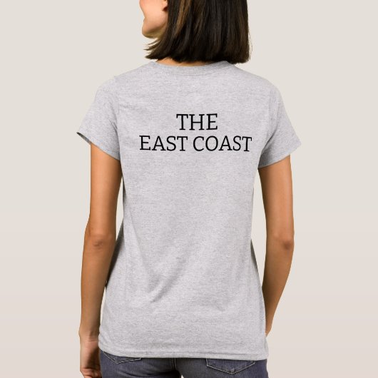 Reppin' the East Coast skull Lighthouse Route T-Sh T-shirt (Achterkant)