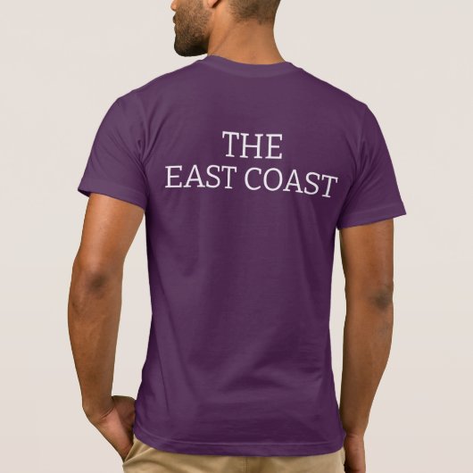 Reppin' the East Coast skull Lighthouse Route T-shirt (Achterkant)