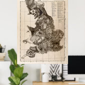 Representatieve kaart van het Engels Football Poster (Thuiskantoor)