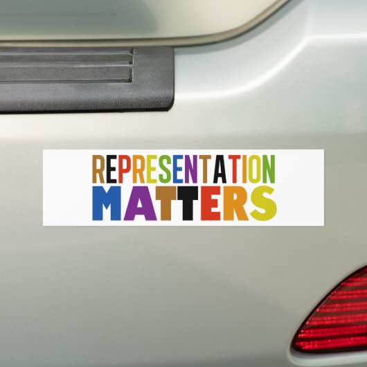 Representation Matters Diversity Rainbow Pride Bumpersticker (Op auto)