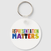 Representation Matters LGBTQIA Rainbow Diversity Sleutelhanger (Voorkant)