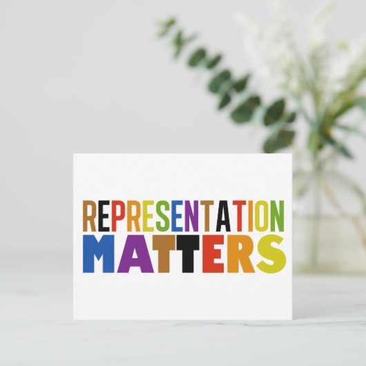 Representation Matters Rainbow Diversity Briefkaart (Staand voorkant)