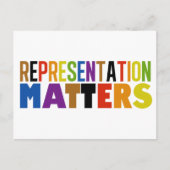 Representation Matters Rainbow Diversity Briefkaart (Voorkant)