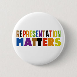 Representation Matters Rainbow Diversity Ronde Button 5,7 Cm