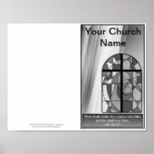 Reprintable Church Bulletin Master Sjabloon Poster (Voorkant)