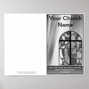 Reprintable Church Bulletin Master Sjabloon Poster