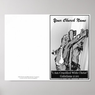 Reprintable Church Bulletin Master Sjabloon Poster