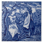 Repro Antiek Wedgwood Blue Month van May Calendar Tegeltje (Voorkant)