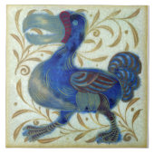 Repro Antiek Whimsical Rare De Morgan Dodo Bird Tegeltje (Voorkant)