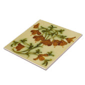 Repro Art Nouveau Floral Faux in reliëf Tegeltje (Zijkant)