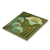 Repro Art Nouveau Floral Tile Tegeltje (Zijkant)