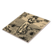 Repro Art Nouveau Modern Little Bo Peep Sketch Til Tegeltje (Zijkant)