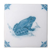 Repro Blue en White Flog Delft Tegel Tegeltje (Voorkant)