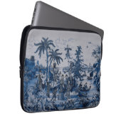 Repro Chinoiserie Delft Blue en White Tegel Laptop Sleeve (Voorkant Rechts)