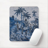 Repro Chinoiserie Delft Blue en White Tegel Muismat (Met muis)