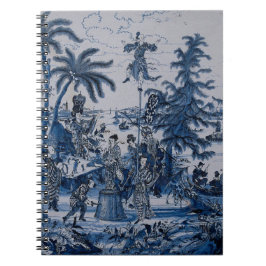 Repro Chinoiserie Delft Blue en White Tegel Notitieboek