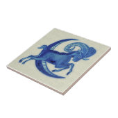 Repro De Morgan Blue Goat Jumping over Moon Tegeltje (Zijkant)