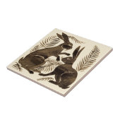 Repro De Morgan Pair van Chocolate Rabbits Tegeltje (Zijkant)