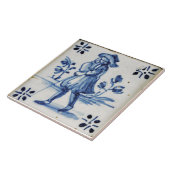 Repro Deftware Man Blue Delft Tegeltje (Zijkant)