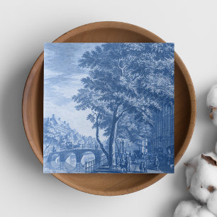 Repro Delft Amsterdam Straatbeeld Tegeltje