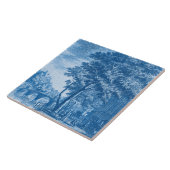 Repro Delft Amsterdam Street Scene Tegeltje (Zijkant)