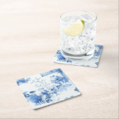 Repro Delft Tile Blue Chinoiserie Kartonnen Onderzetters (Insitu)