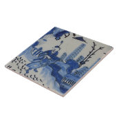 Repro Delft Tile Chinoiserie Tegeltje (Zijkant)
