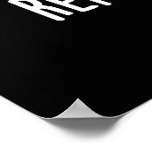 Repro-duck-tie Grappig Dier Eend Punt Donkere BG Poster (Hoek)