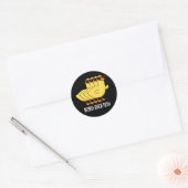 Repro-duck-tion Funny Animal Duck Pun Dark BG Ronde Sticker (Envelop)