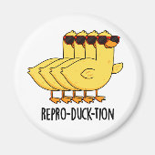 Repro-duck-tion Funny Animal Duck Pun Magneet (Voorkant)
